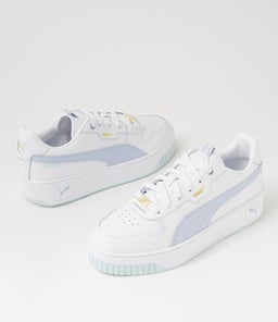 CARINA STREET LUX W PM WHITE COOL WEATHER GOLD LEATHER