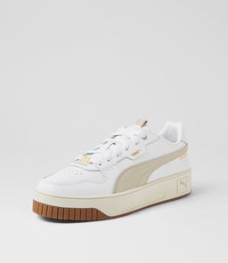 CARINA STREET LUX W PM WHITE DESERT DUST GOLD LEATHER