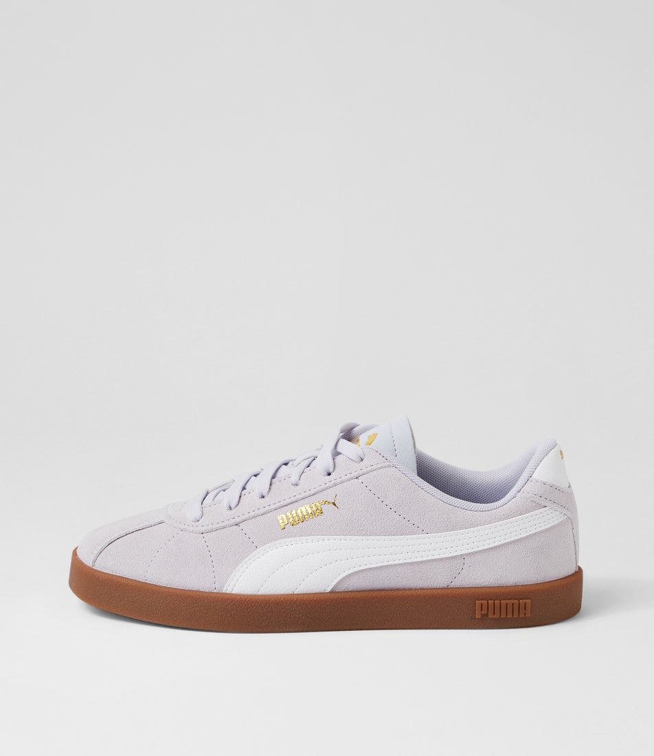 Puma Club 2 W Lavender Pop White Fabric Sneakers