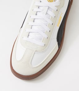 PUMA CLUB II ERA W PM WHITE BLACK VAPOR GRAY LEATHER