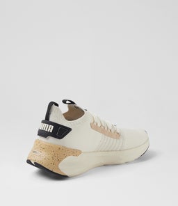 SOFTRIDE SYMMETRY FUZION W PM WARM WHITE LIGHT SAND BLACK KNIT