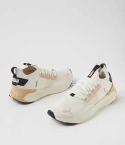 SOFTRIDE SYMMETRY FUZION W PM WARM WHITE LIGHT SAND BLACK KNIT