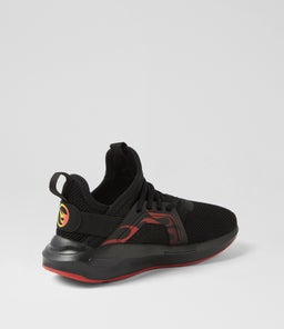 SOFT ENZO 5 HOT WHEELS JNR PM BLACK RED FIRE TEXTILE