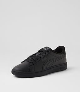 SMASH 3.0 L JNR PM BLACK SHADOW GRAY LEATHER