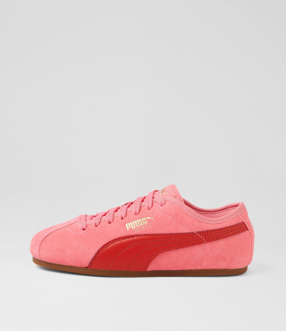 Puma Tackle W Magic Rose Candy Apple Gum Fabric Sneakers Puma Tackle W Magic Rose Candy Apple Gum Fabric Sneakers