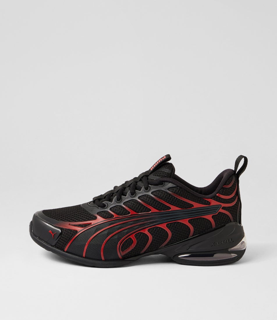 Voltra Black Red Dark Gray Mesh Sneakers Voltra Black Red Dark Gray Mesh Sneakers
