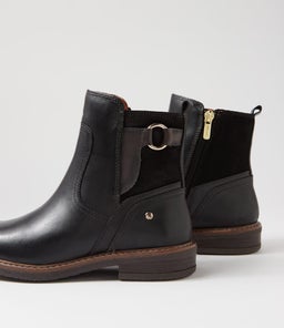 ALDAYA 04 PN BLACK LEATHER