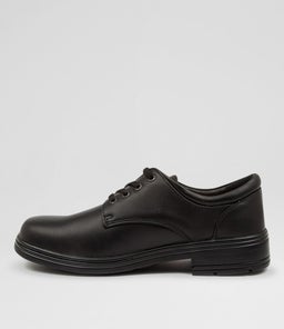 LARRIKIN SNR BLACK LEATHER