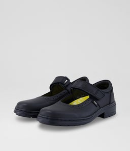 LAUREN JUNIOR RC BLACK LEATHER