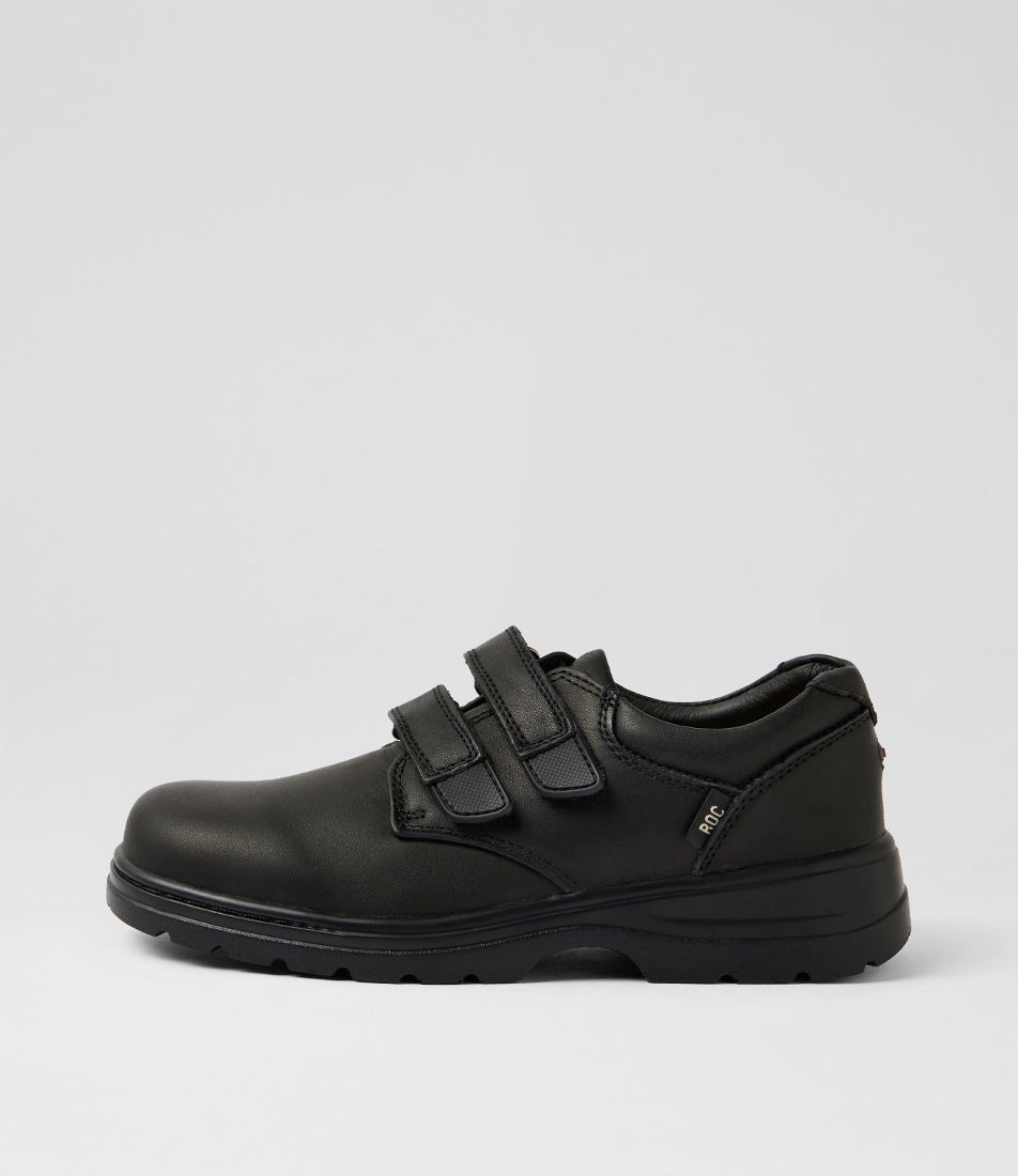 Kilo 2 Youth Black Leather School Shoes