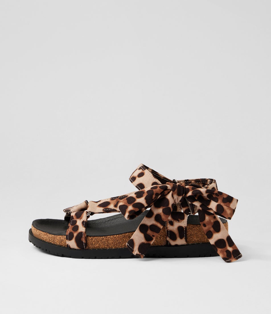 Treat Youth Tan Leopard Sandals Treat Youth Tan Leopard Sandals