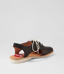 SLINGBACK BLACK LEATHER