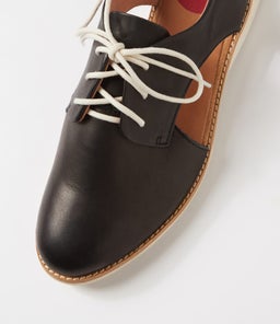 SLINGBACK BLACK LEATHER