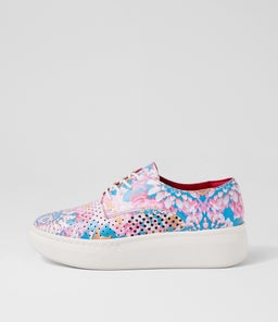 DERBY CITY PUNCH PASTEL FLORAL LEATHER
