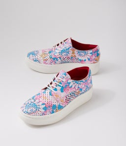 DERBY CITY PUNCH PASTEL FLORAL LEATHER