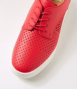 DERBY CITY PUNCH FIESTA RED LEATHER