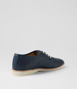 DERBY PUNCH NAVY TUMBLE LEATHER