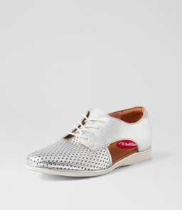 SIDECUT PUNCH SILVER METALLIC LEATHER