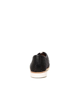 DERBY PUNCH OVERLAY BLACK ROSE GOLD LEATHER