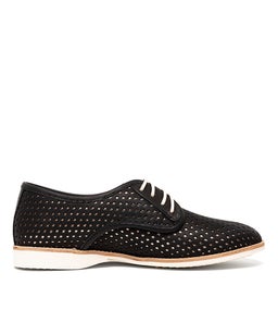 DERBY PUNCH OVERLAY BLACK ROSE GOLD LEATHER