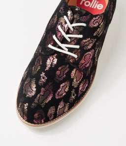 DERBY PRINT X GOLD BLUSH LEOPARD NUBUCK