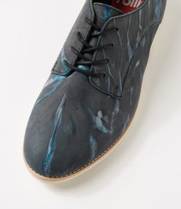 DERBY PRINT X BLUE STEEL SPLAT LEATHER