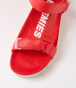 SANDAL TOOTH WEDGE RL FIESTA RED LEATHER