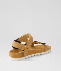 SANDAL TOOTH WEDGE RL SOFT TAN LEATHER