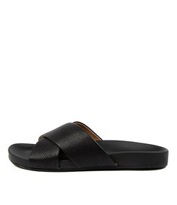 TIDE CROSS SLIDE RL BLACK LEATHER