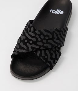 TIDE CROSS SLIDE RL BLACK TERRAIN SUEDE