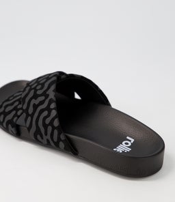 TIDE CROSS SLIDE RL BLACK TERRAIN SUEDE