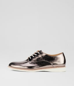 DERBY SUPERSOFT RL PEWTER CRINKLE LEATHER