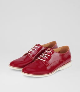 DERBY SUPERSOFT RL MERLOT PATENT LEATHER