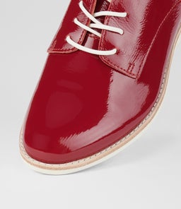 DERBY SUPERSOFT RL MERLOT PATENT LEATHER