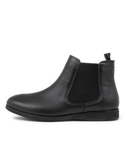CHELSEA BOOT RL BLACK TUMBLE LEATHER