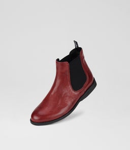 CHELSEA BOOT RL VINTAGE DEEP RED LEATHER