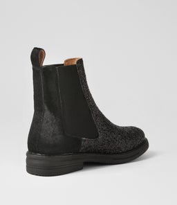 CHELSEA RISE BOOT RL BLACK SPARKLE BLACK PONY
