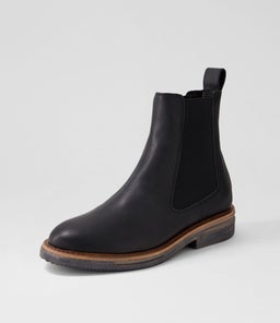 CHELSEA RISE BOOT RL VINTAGE BLACK LEATHER
