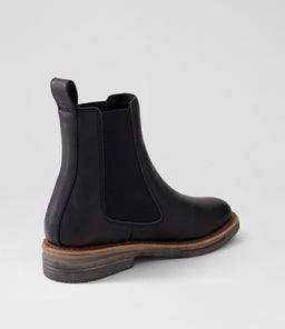 CHELSEA RISE BOOT RL VINTAGE BLACK LEATHER