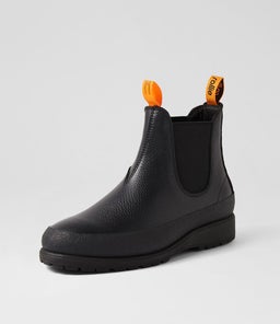 FIELDS CHELSEA X RL ALL BLACK LEATHER