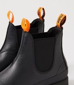 FIELDS CHELSEA X RL ALL BLACK LEATHER