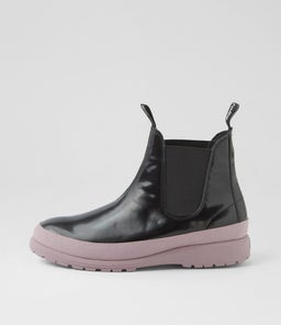 FIELDS CHELSEA X RL BLACK PINK LEATHER