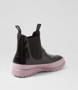FIELDS CHELSEA X RL BLACK PINK LEATHER