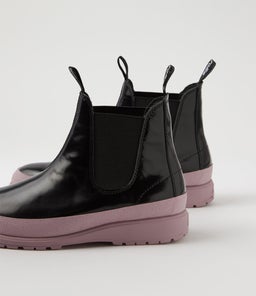 FIELDS CHELSEA X RL BLACK PINK LEATHER