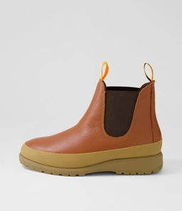 FIELDS CHELSEA X RL COGNAC LATTE LEATHER