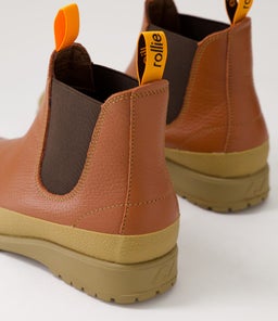 FIELDS CHELSEA X RL COGNAC LATTE LEATHER