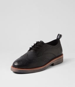 BROGUE RISE RL VINTAGE BLACK LEATHER