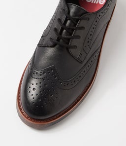 BROGUE RISE RL VINTAGE BLACK LEATHER