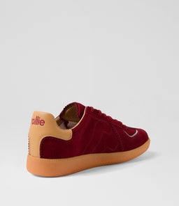 PACE RL MERLOT VEG TAN SUEDE LEATHER
