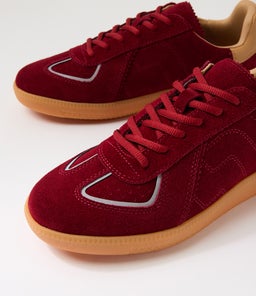 PACE RL MERLOT VEG TAN SUEDE LEATHER